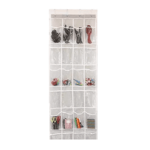 Genérico - Organizador De Zapatos Para Colgar Sobre Puerta Transparente
