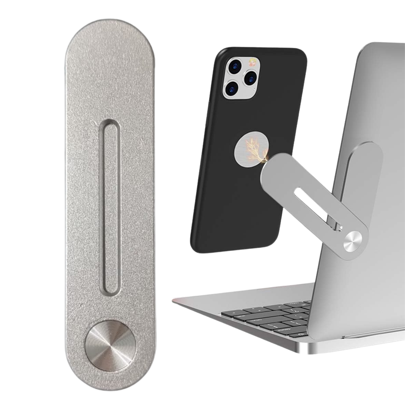 Genérica - Soporte De Celular Aluminio Magnetico Laptop Notebook Tablet