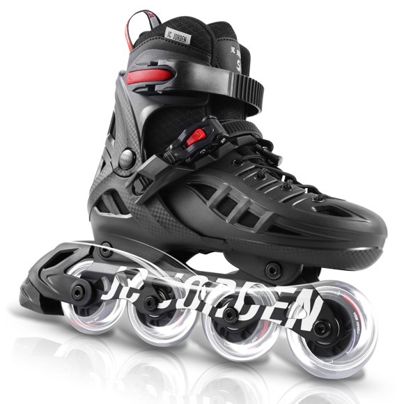 Patines en línea jc jorden ajustables de 4 tallas con luces