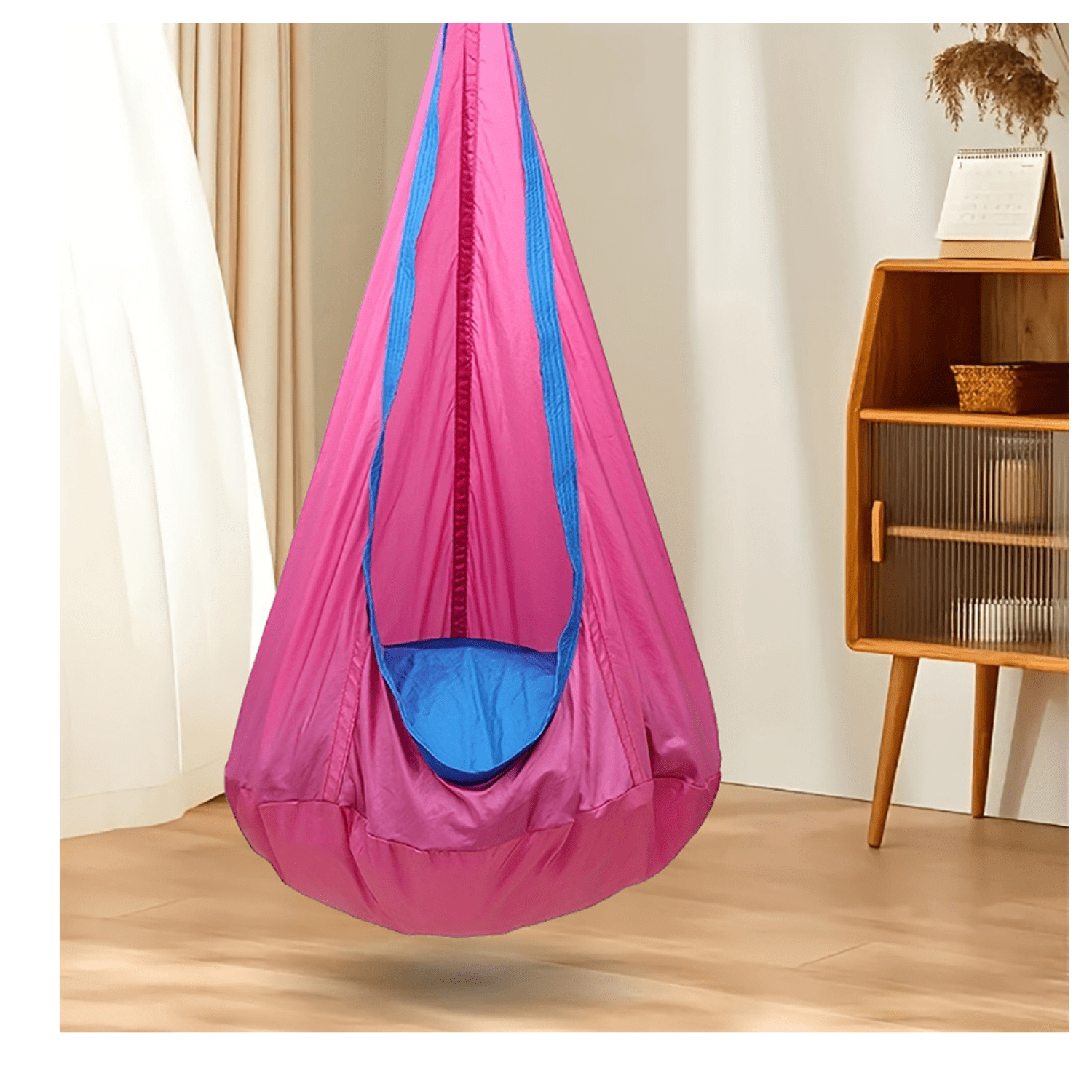 Genérico - Silla Colgante Columpio Sensorial Hamacas Interior/exterior Rosa