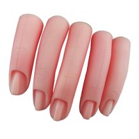 Magideal - Dedos De Práctica De Silicona Para Manicura, Herramientas De Entrenamiento De Dedos Falsos, Reutilizables, Para Entrenamiento De Uñas, Uñas Acrílicas,