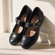thumbnail image 5 of Zapatos planos DREAM PAIRS Ballet Mary Jane negros de piel vegana, 5 of 8