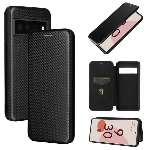 Funda Flip para FOXDOCK Google Pixel 6 - Funda magnética de negocios, funda protectora delgada