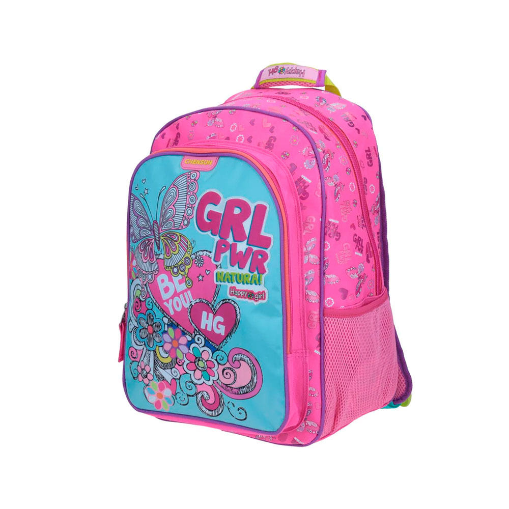 Happy Girl - Mochila Niña Grande Original Plus Hg64704-P