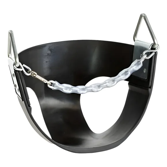 Silla De Columpio Mecedor Bebé Con Cadena Ajustable Negro
