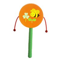 Magideal - Sonajero De Juguete, Tambor, Campana De Mano, Tambor, Instrumento De Percusión Rítmica, Juguete Sonajero Para Bebés, Juguete Musical Para Bebés, Para Abeja