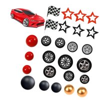 Bothyi - 27 Piezas De Decoración Para Tarta De Rueda De Carreras Para Despedida De Soltera, San Valentín, Aniversario