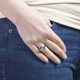 thumbnail image 2 of Anillo BERTHA Juliet para mujer chapado en oro blanco 18k con zircón cúbico, 2 of 4