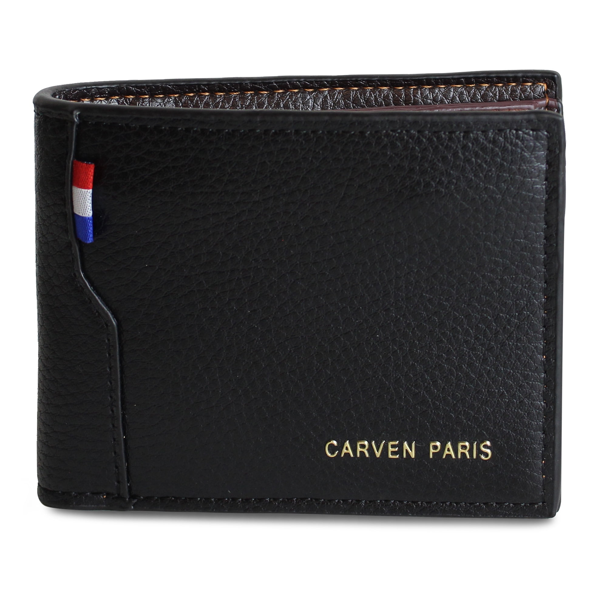 Carven Paris - Billetera De Hombre Matt Negra