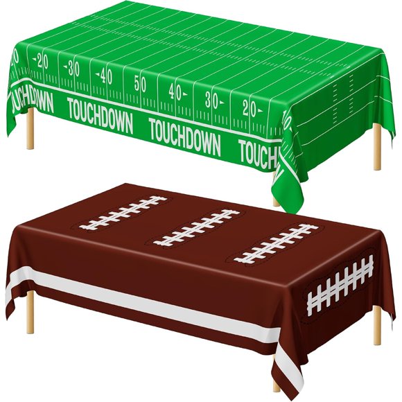 QZYL Football Party Decorations 2026, Disposable Football Tablecloths