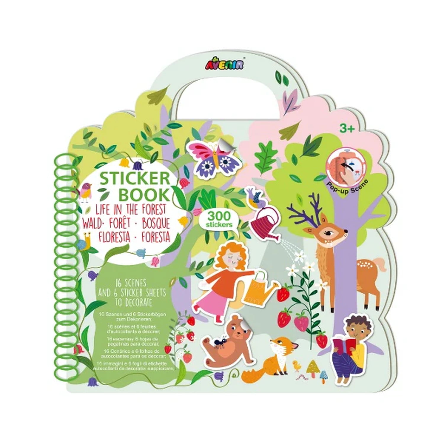Libro Stickers Vida En El Bosque Avenir