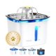 thumbnail image 1 of Fuente para mascotas Veken de acero inoxidable, 2,8 L, para perros y gatos, 1 of 7