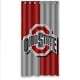 thumbnail image 1 of Cortina de ducha de los Ohio State Buckeyes, juego de cortina de baño con ganchos, tamaño 36 x 72 pulgadas, 1 of 3