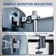 thumbnail image 4 of Soporte para monitor VIVO STAND-V202R doble para pantallas ultrawide de 49" en negro, 4 of 9