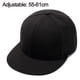 thumbnail image 2 of Sombrero negro Sombrero de verano transpirable sencillo Sombrero de ala plana sólida Sombrero con visera para el sol, 2 of 5