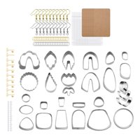 Magideal - Cortadores De Arcilla Polimérica De Material Acero Inoxidable 138X, Anillos Para Pendientes, Bolsas De Plástico, Cortadores De Arcilla Para Pendientes