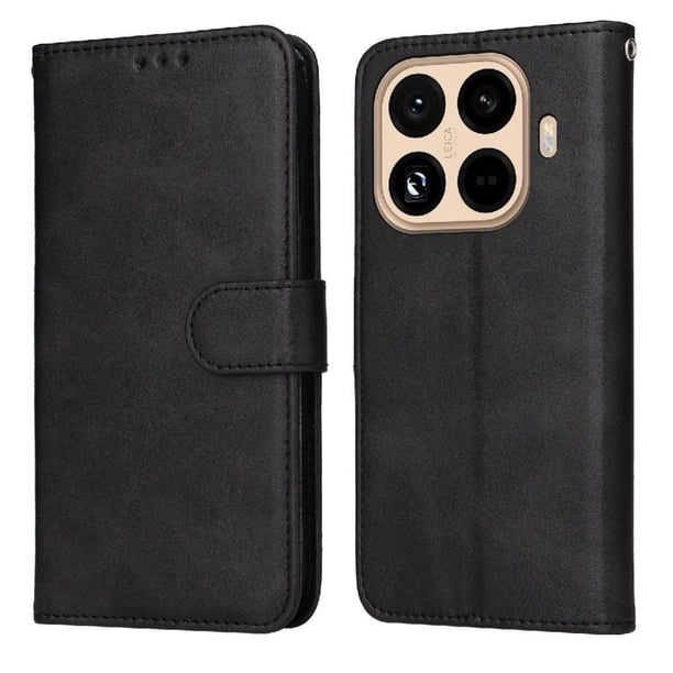 Funda Billetera para Xiaomi 15T Pro con Porta Tarjetas y Soporte Ajustable Negro