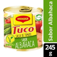 Salsa De Tomate Tuco Sabor Albahaca Lata 245 G Maggi