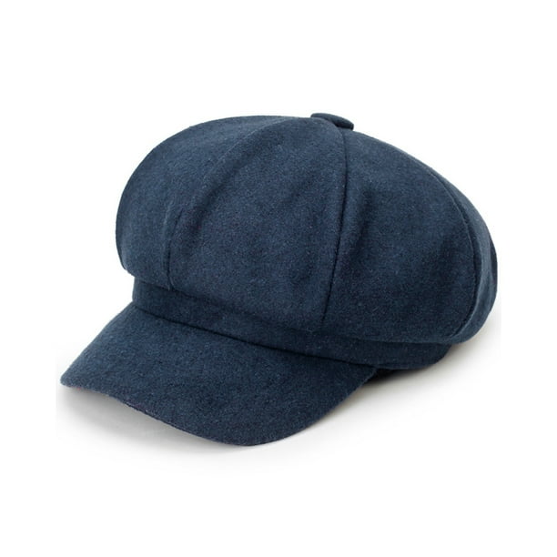 Sombrero de vendedor de periódicos para mujer, boina suave.