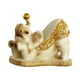 thumbnail image 1 of Elefante Estatuilla Resina Estatua Escultura Decoración Arte Botella Estante Titular Beige, 1 of 3