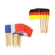 thumbnail image 4 of 100 Uds Francia Alemania Bandera Selecciones Papel Palillo Comida Cupcake Cóctel Decoración, 4 of 5