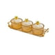 thumbnail image 1 of Plato Para Servir Refrigerios De Frutas Secas, 3 Platos Divididos En Rejilla Para Fiesta En Casa, Naranja, 1 of 3