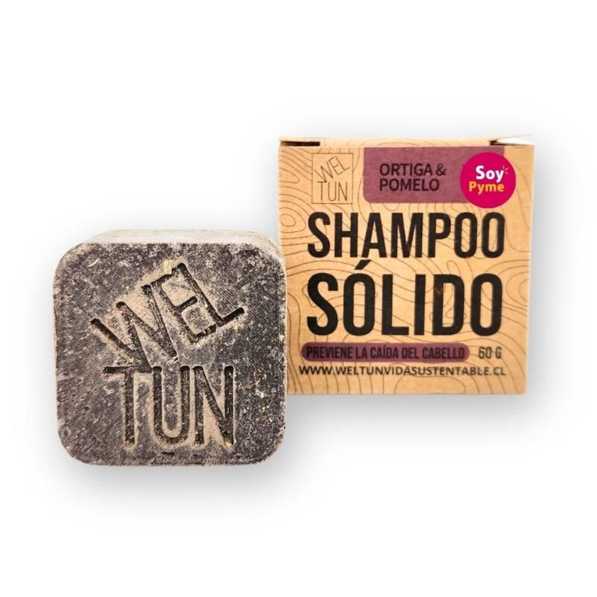 Shampoo Weltun Vida Sustentable Sólido Ortiga &pomelo