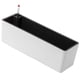 thumbnail image 1 of Maceta Rectangular Con Autorriego Para Balcón, Para Plantar Verduras O Flores, Color Blanco, 1 of 5