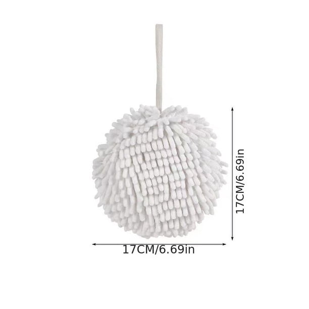 1/2pcs, Chenille Hand Towels, Kitchen Bathroom Hand Towels With Hanging Loops, Quick Dry Hand Bath Towel Hanging Absorbent Microfiber Hand Towels