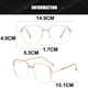thumbnail image 2 of Gafas modernas y sencillas anti-luz azul y anti-radiación, hechas de vidrio y metal., 2 of 5