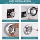 thumbnail image 5 of Placa embellecedora RAINREVIVE Delta 1300/1400 cromada de 18 cm, 5 of 6