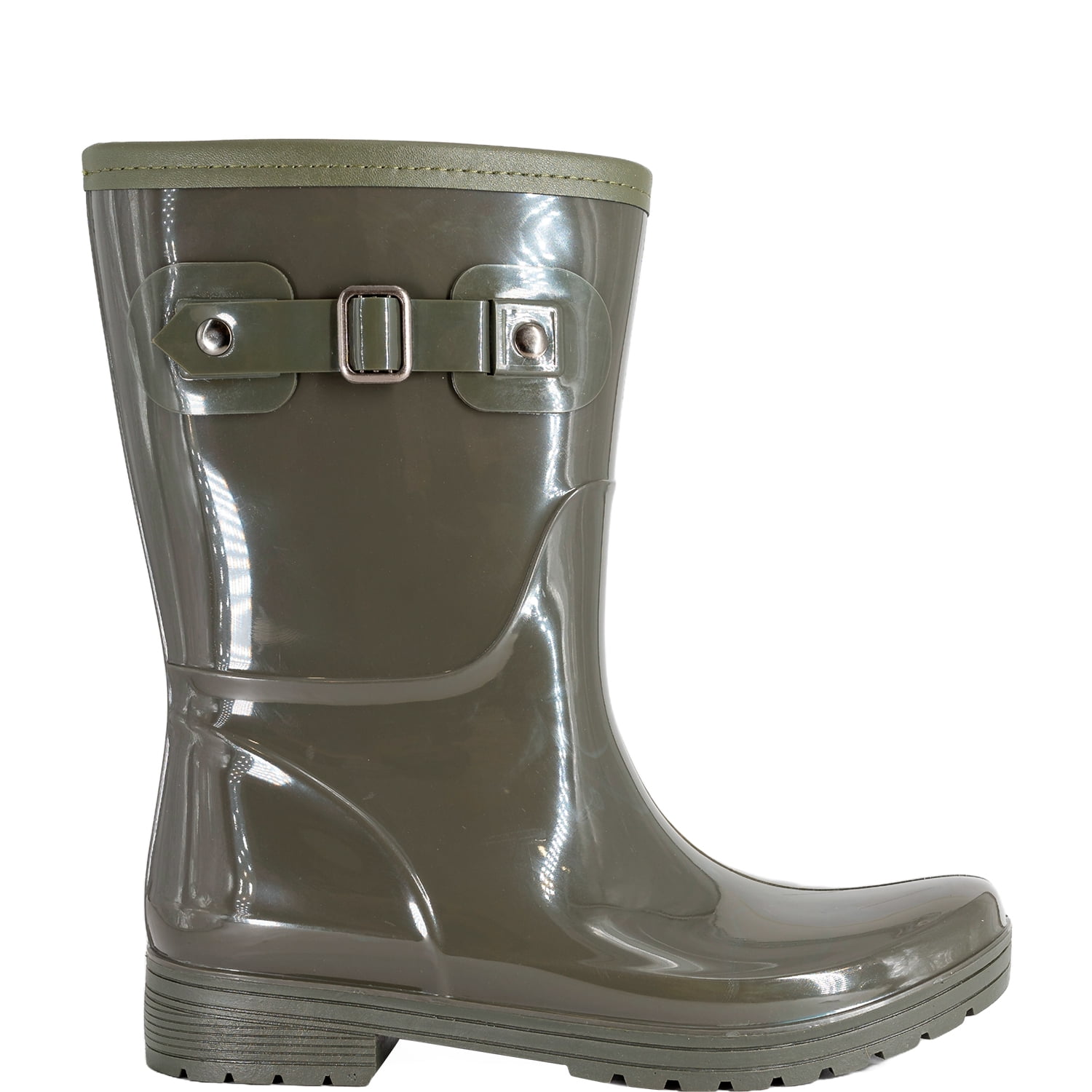 Bota De Agua Con Polar Cressida Verde Alquimia