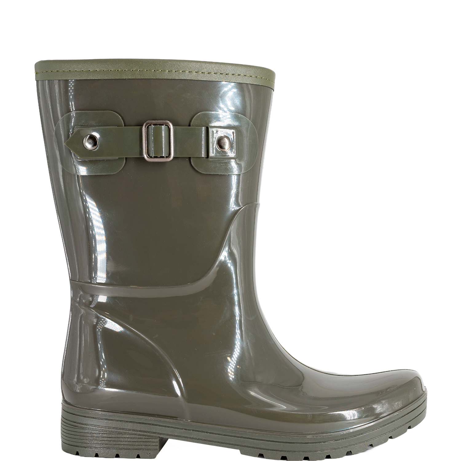 Bota De Agua Con Polar Cressida Verde Alquimia