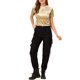 thumbnail image 2 of INSPIRE CHIC Top de Fiesta de Terciopelo para Mujer Cuello Redondo Mangas Cortas Camiseta Casual L Beige Claro, 2 of 8