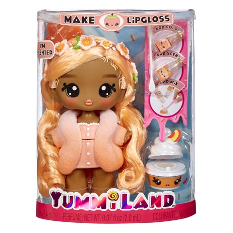 Muñeca Yummiland Piper Peach Con Brillo De Labios Para Mascotas De Más De 4 Años