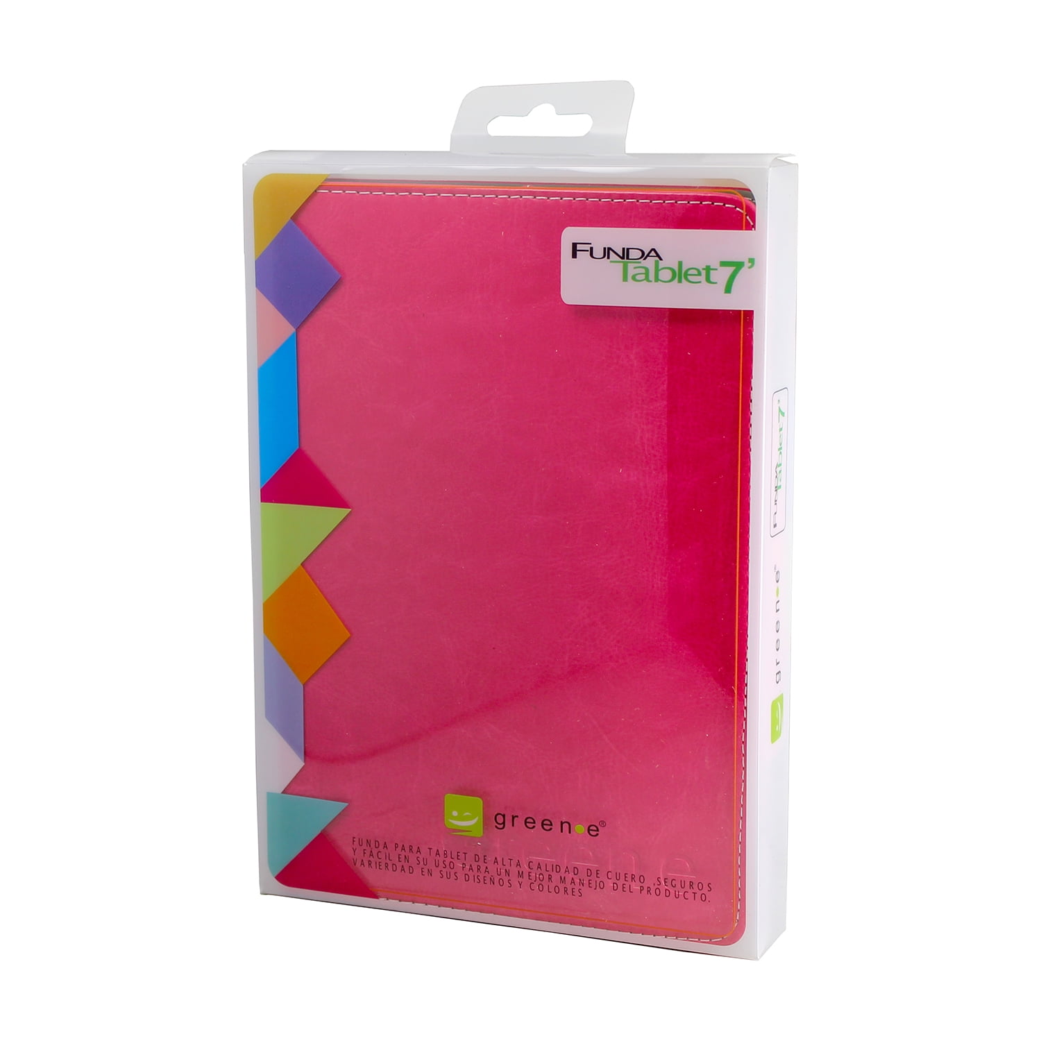 Green E - Funda Tablet 7" Ecocuero Rosa