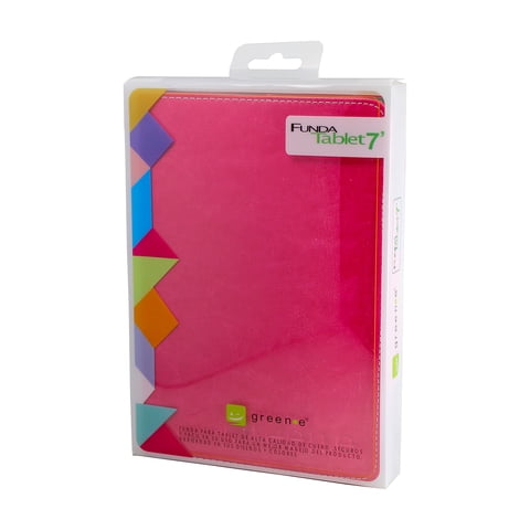 Green E - Funda Tablet 7 Ecocuero Rosa