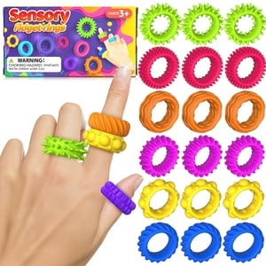 Juguetes Sensoriales Fidget Ring Klt Para Niños Con Autismo, Paquete De 18