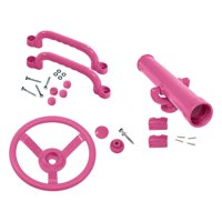Magideal - Accesorios Para Patio De Juegos, Barras De Mango Para Volante, Telescopio Pirata, Conjunto Rosa, Regalos Del Día De San Valentín Para Niños, Piezas De