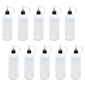 Bothyi - 10X Botellas Aplicadoras De Punta De Precisión Duraderas Para Teñir Tarjetas Quilling 120Ml