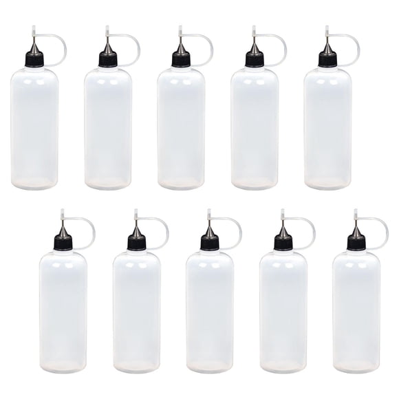 10x Botellas Aplicadoras De Punta De Precisión Duraderas Para Teñir Tarjetas Quilling 120ml