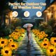 thumbnail image 2 of Luces solares de jardín con estaca MMHF 3 girasoles impermeables, 2 of 7
