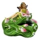 thumbnail image 1 of Figura Decorativa Hada Flor Estatua Elegante Adorno Jhn, 1 of 3