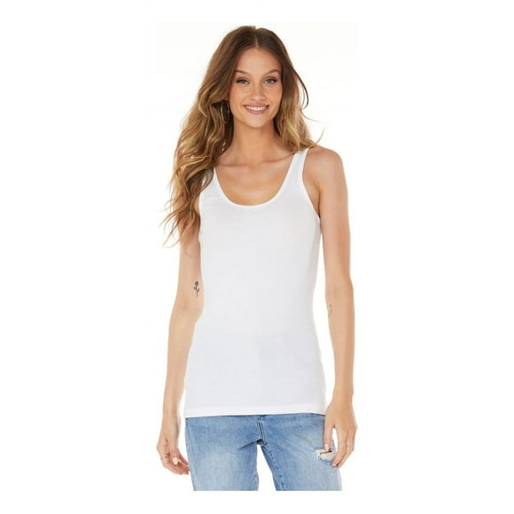 Polera Tank Top Mujer Sin Mangas Mujer Talla L Blanco Hombre