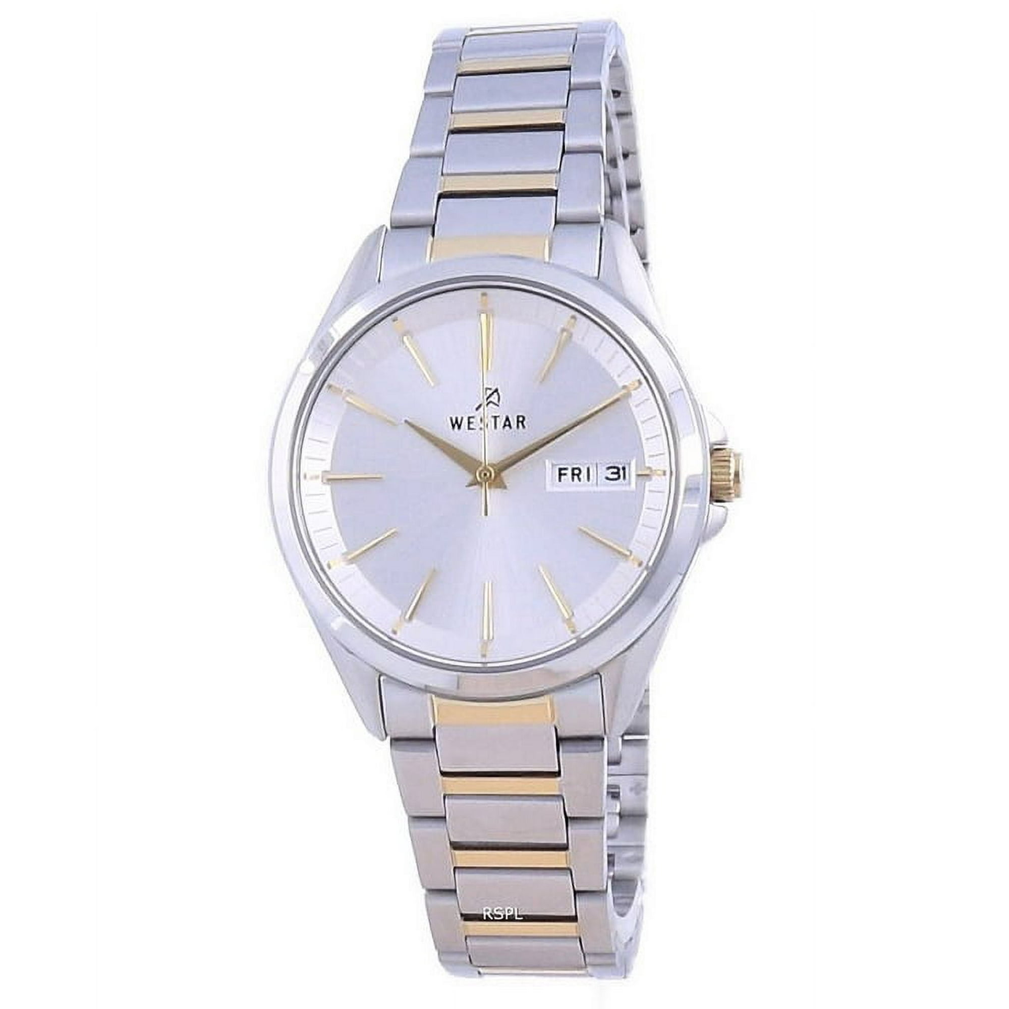 Westar - Reloj De Pulsera Para Mujer De 16 Mm Con Acero Inoxidable Bicolor Y Cuarzo