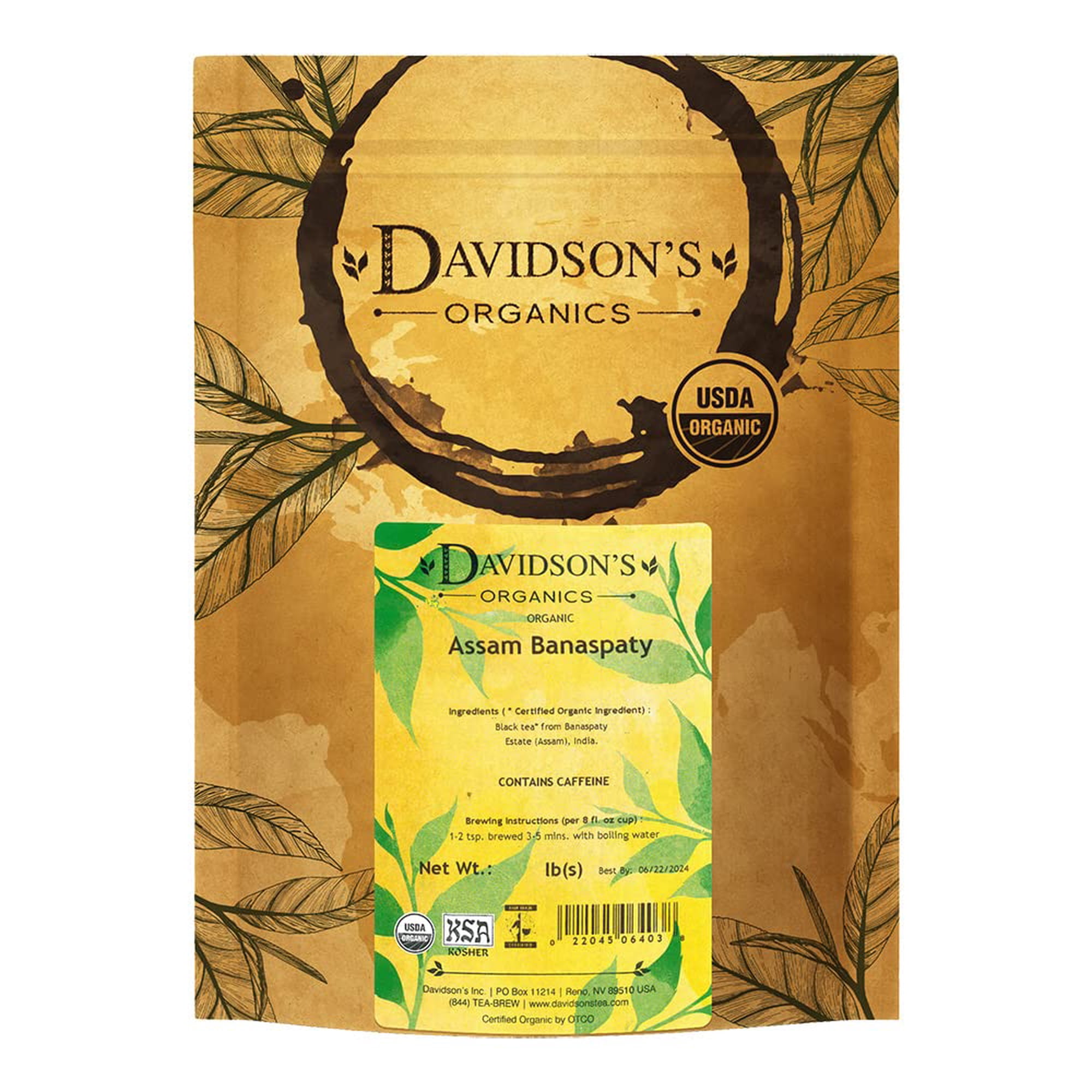 Té Davidson's Assam Banaspaty Estate Organic 454 G