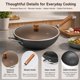 thumbnail image 5 of Wok WANGYUANJI de Acero al Carbono 32 cm Fondo Plano con Tapa, 5 of 8