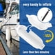 thumbnail image 4 of Defensa para barco Affordura, paquete de 4, 22 cm, inflable, blanca, 4 of 7