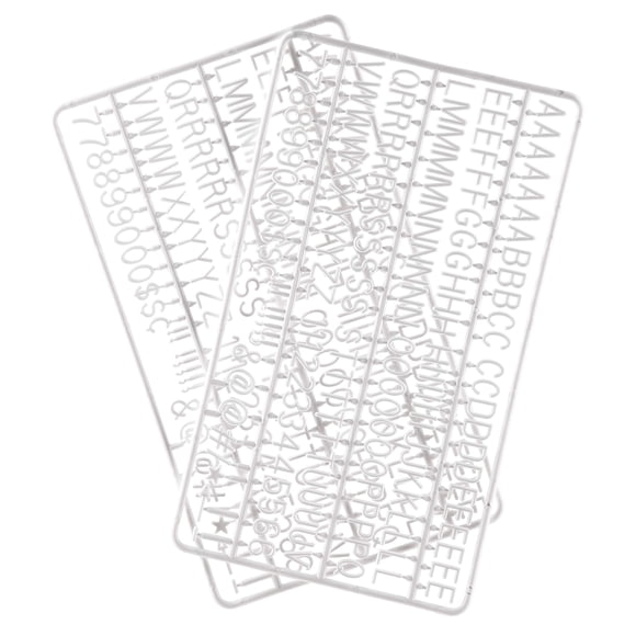 Letras de fieltro Veskaoty 300 piezas blancas 1,8 cm
