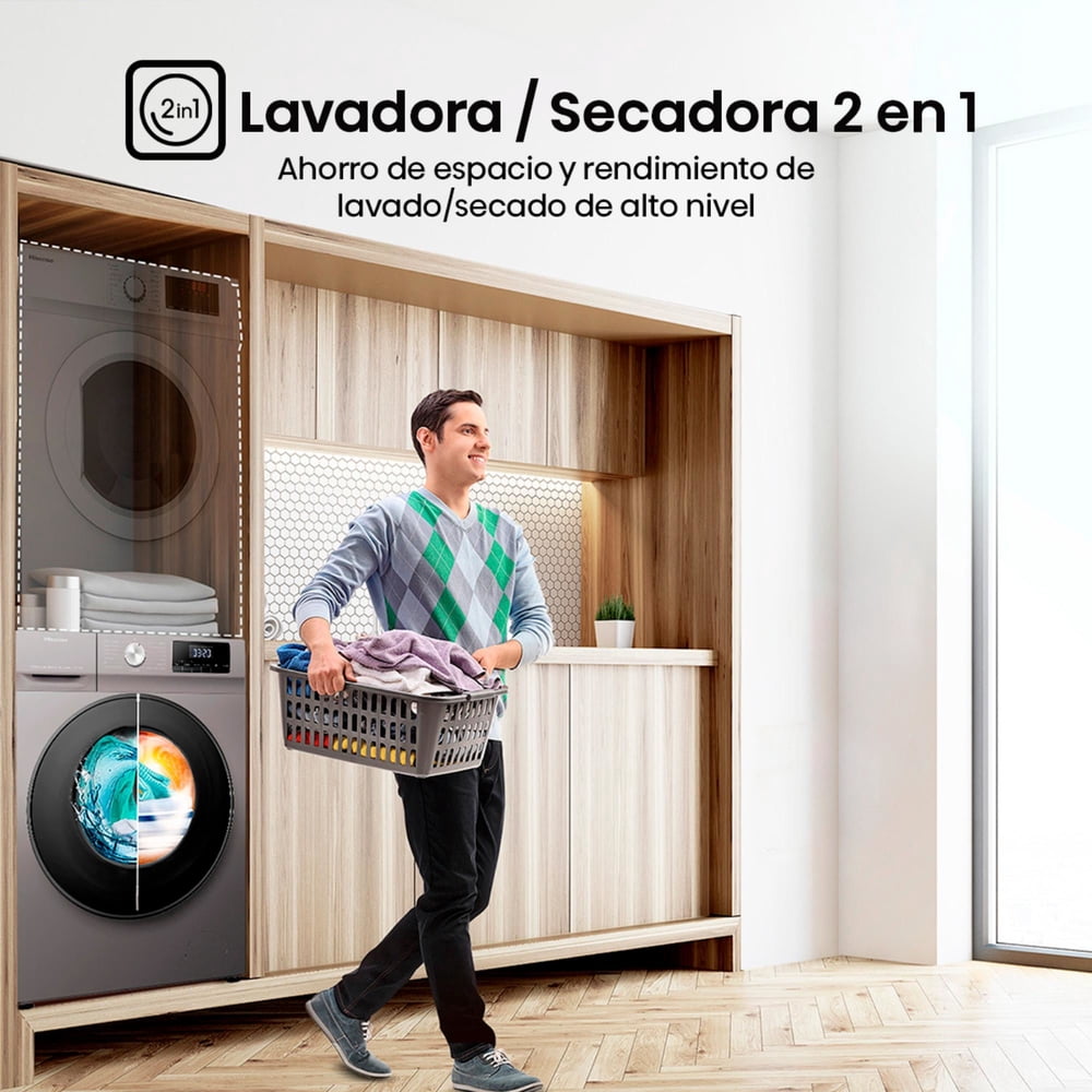 Hisense WD3Q1042BT 10/6 kg Inox, foto 10